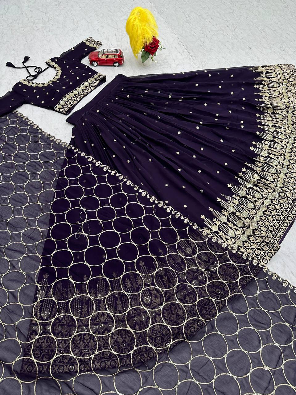 Wedding Special Embroidery & Sequence Work Lehenga Choli