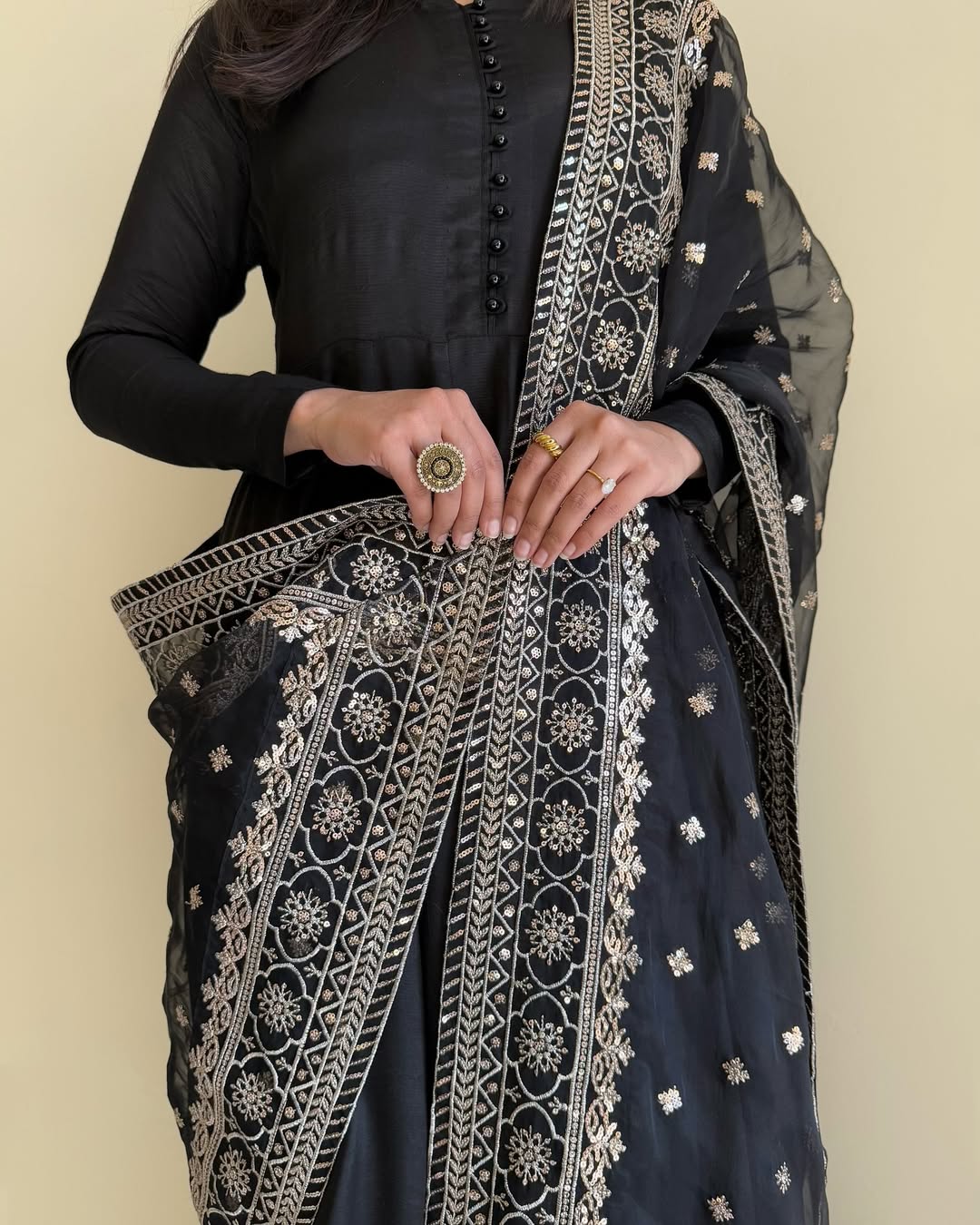 Ready To Wear Kurta With Palazzo And Dupatta Set