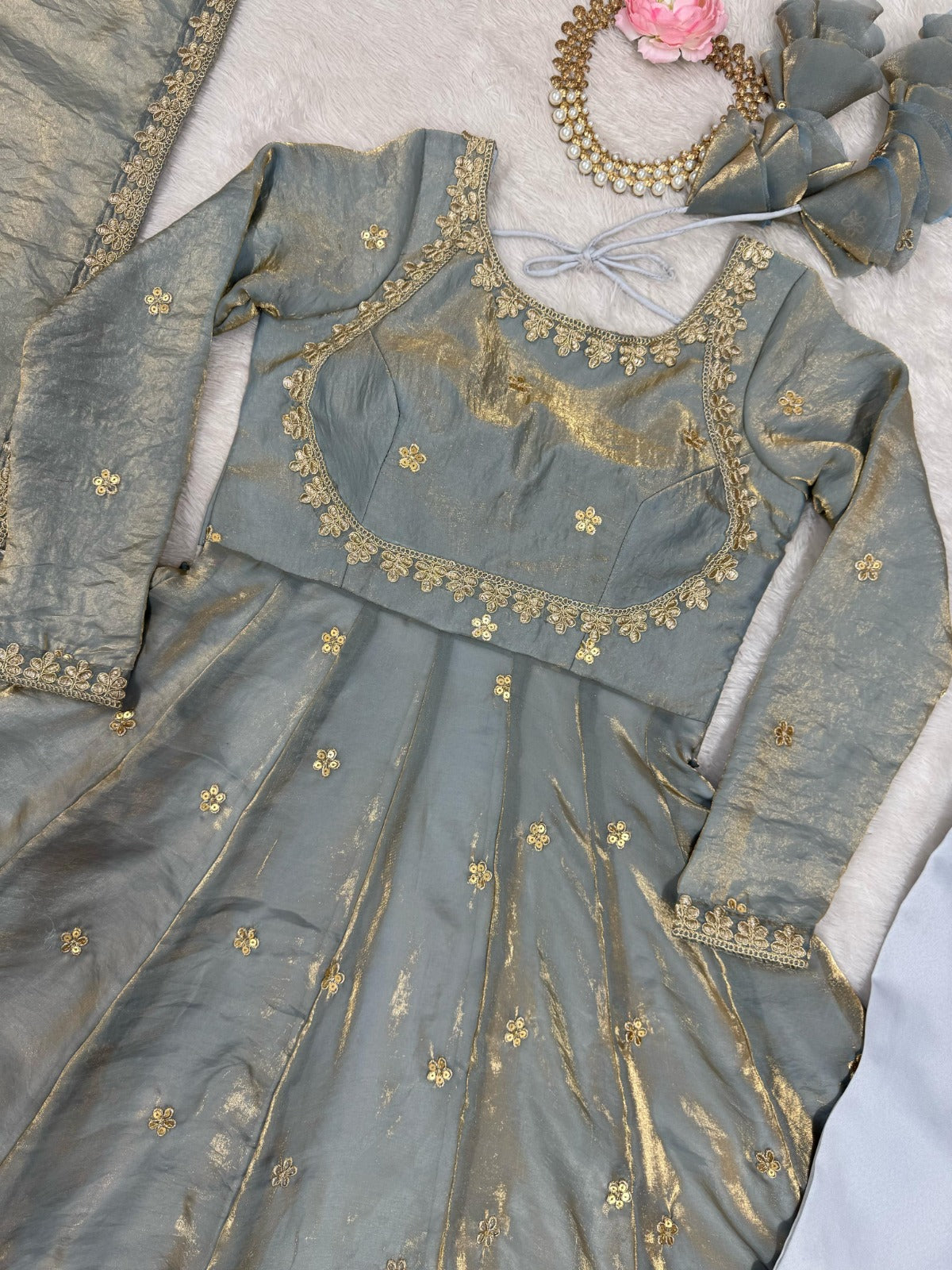 New Coding With Sequence Work Anarkali Suit Set