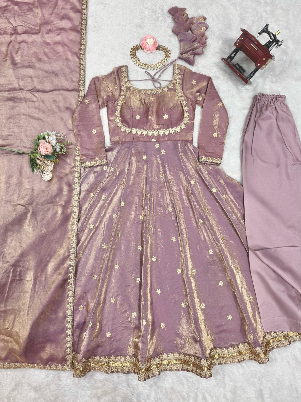 New Coding With Sequence Work Anarkali Suit Set