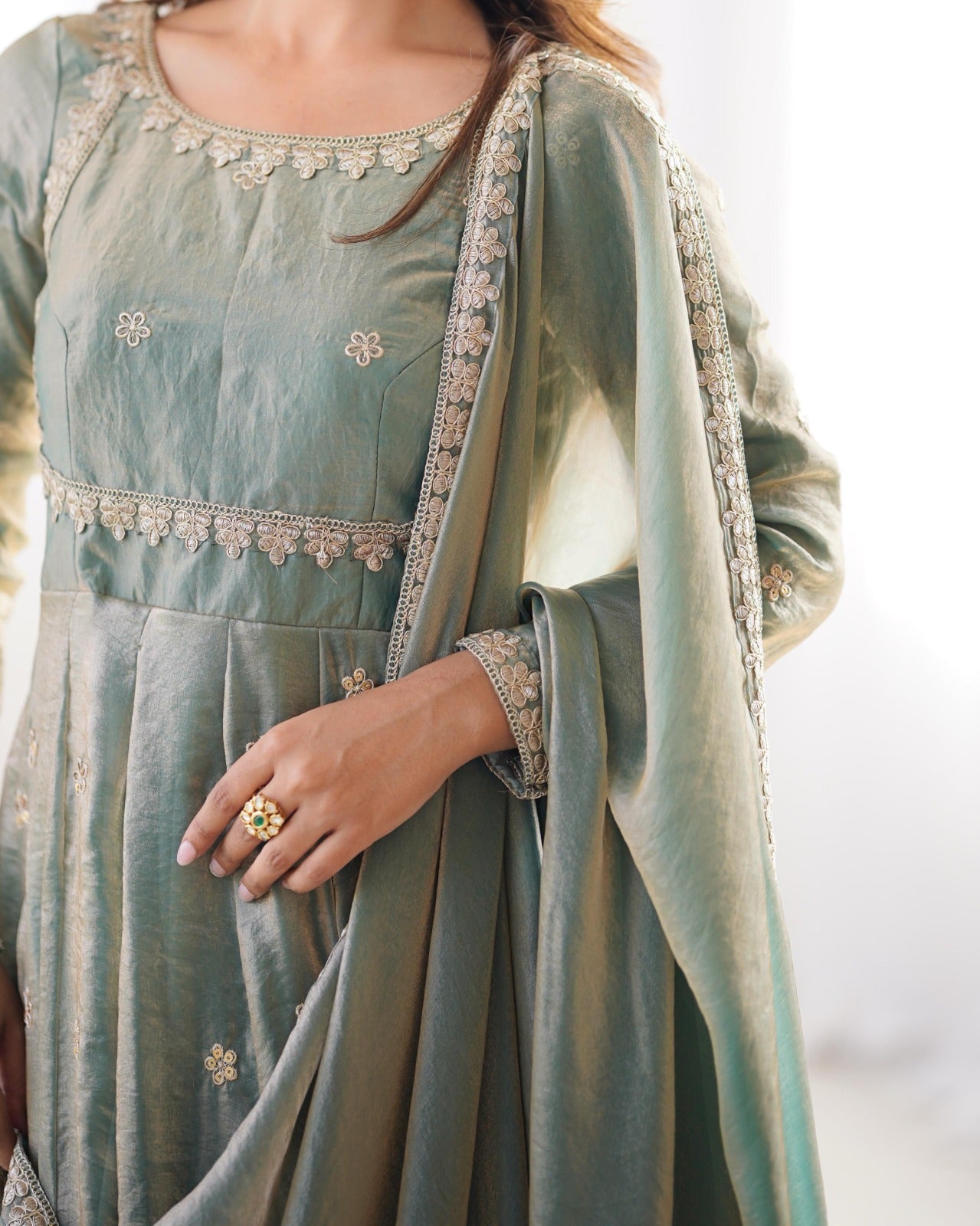 New Coding With Sequence Work Anarkali Suit Set