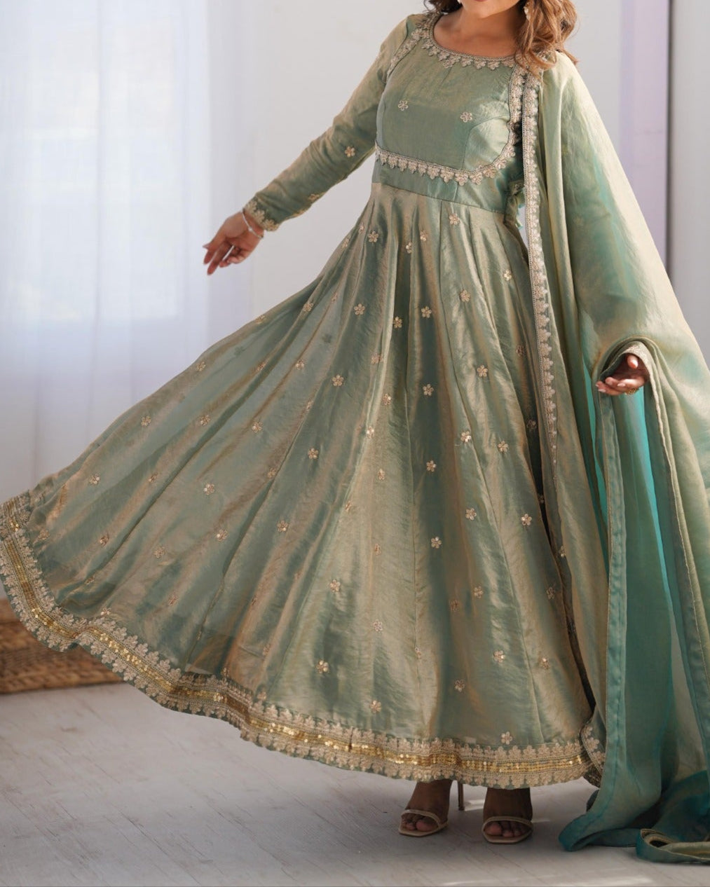 New Coding With Sequence Work Anarkali Suit Set