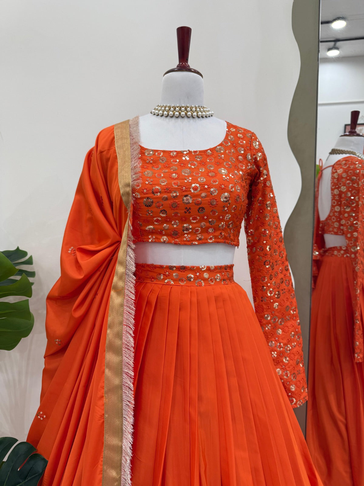 Wedding Special Thread With Sequence Work Lehenga Choli & Dupatta