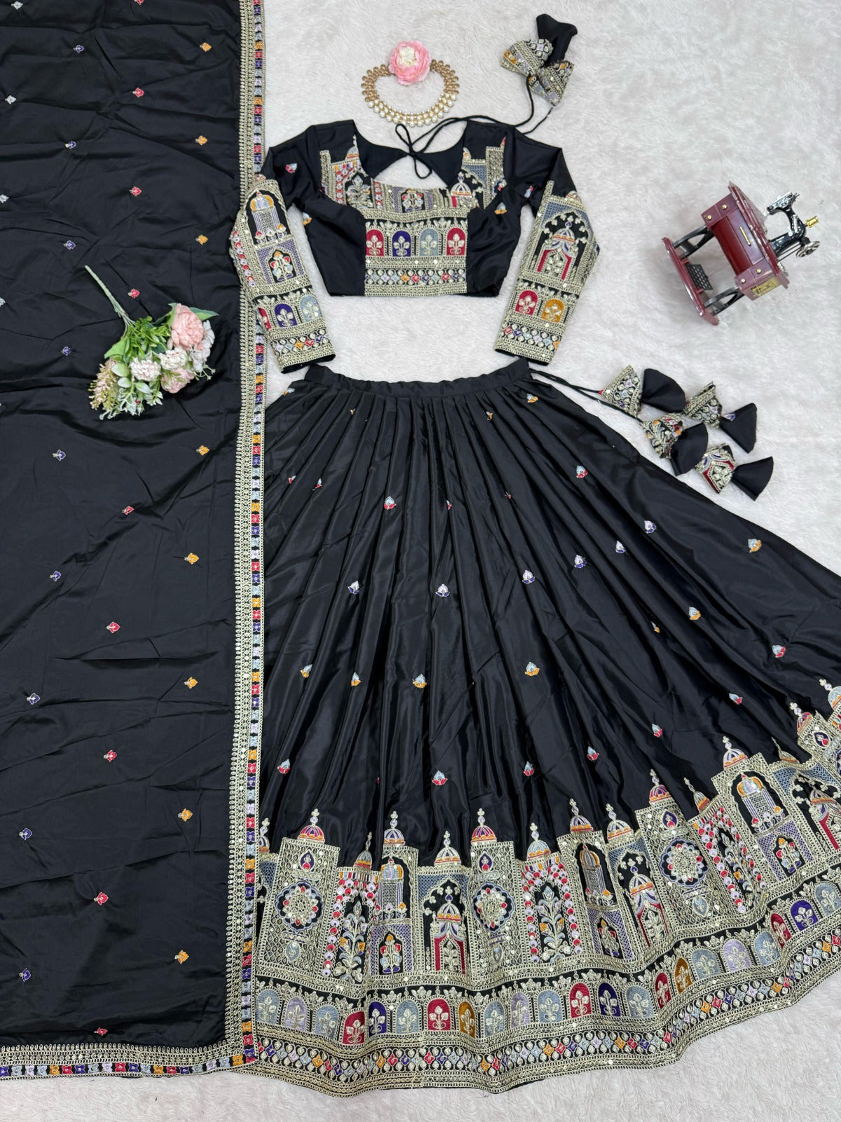 Wedding Special Coding Dori With Thread & Sequence Work Lehenga Choli