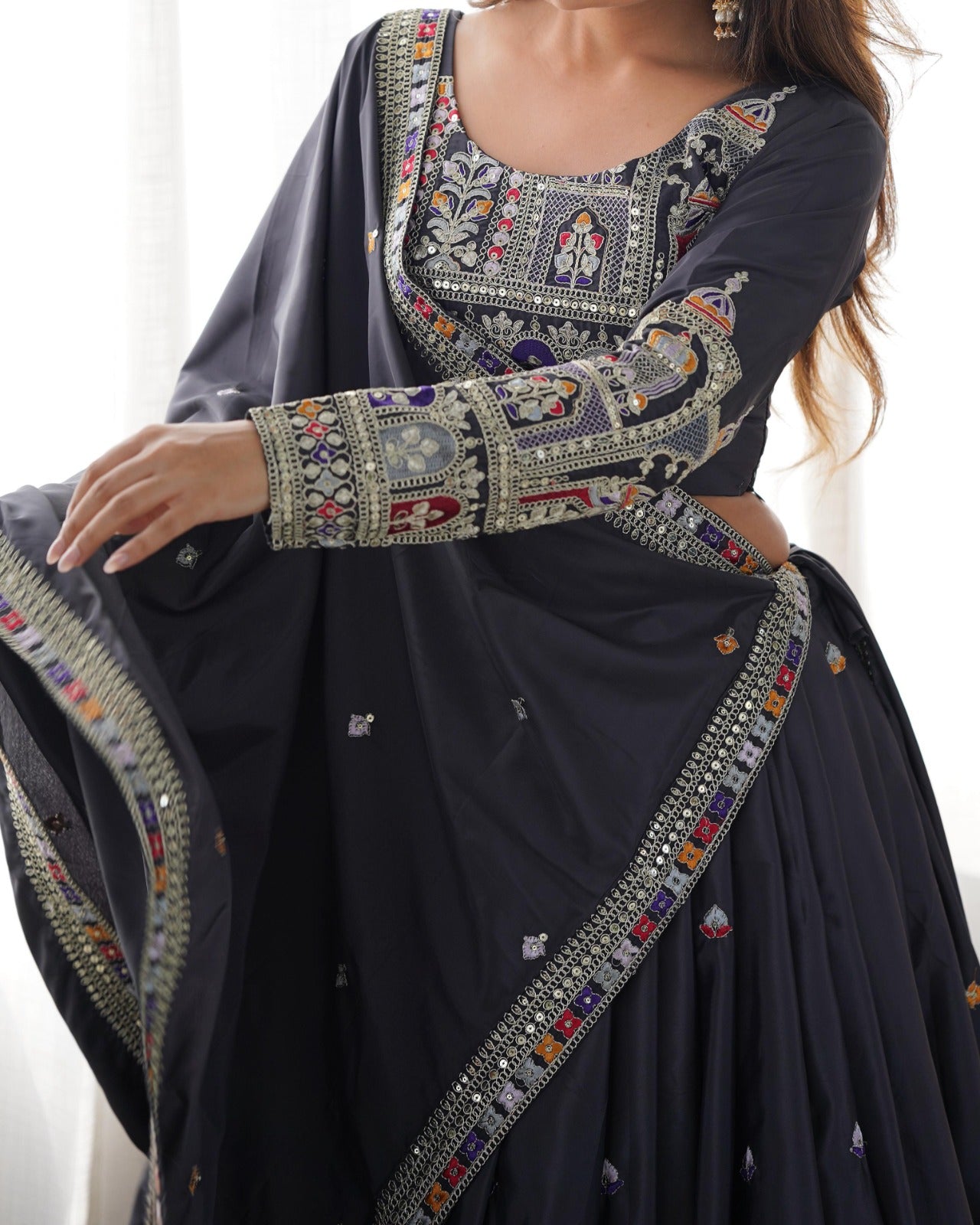 Wedding Special Coding Dori With Thread & Sequence Work Lehenga Choli