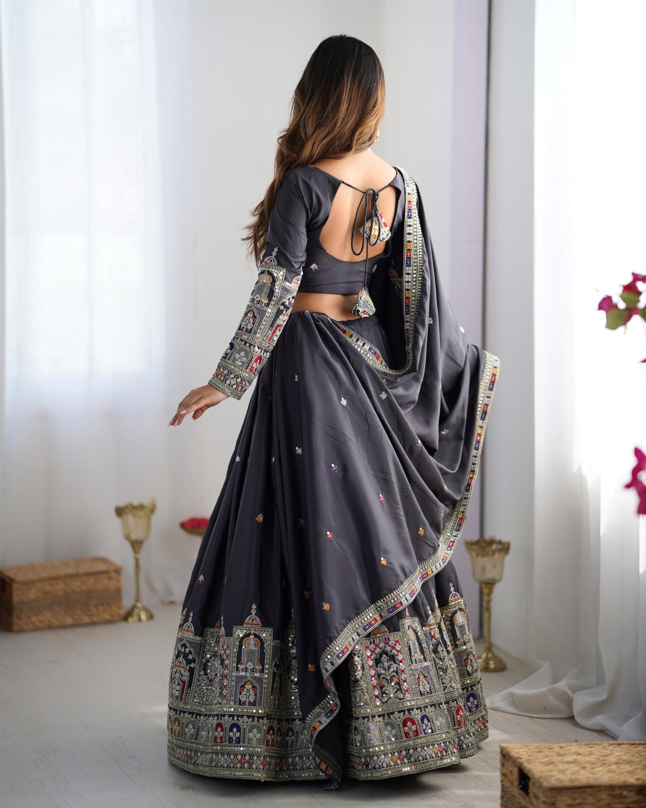 Wedding Special Coding Dori With Thread & Sequence Work Lehenga Choli