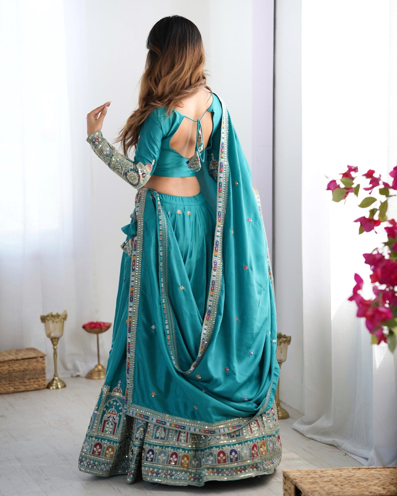 Wedding Special Coding Dori With Thread & Sequence Work Lehenga Choli