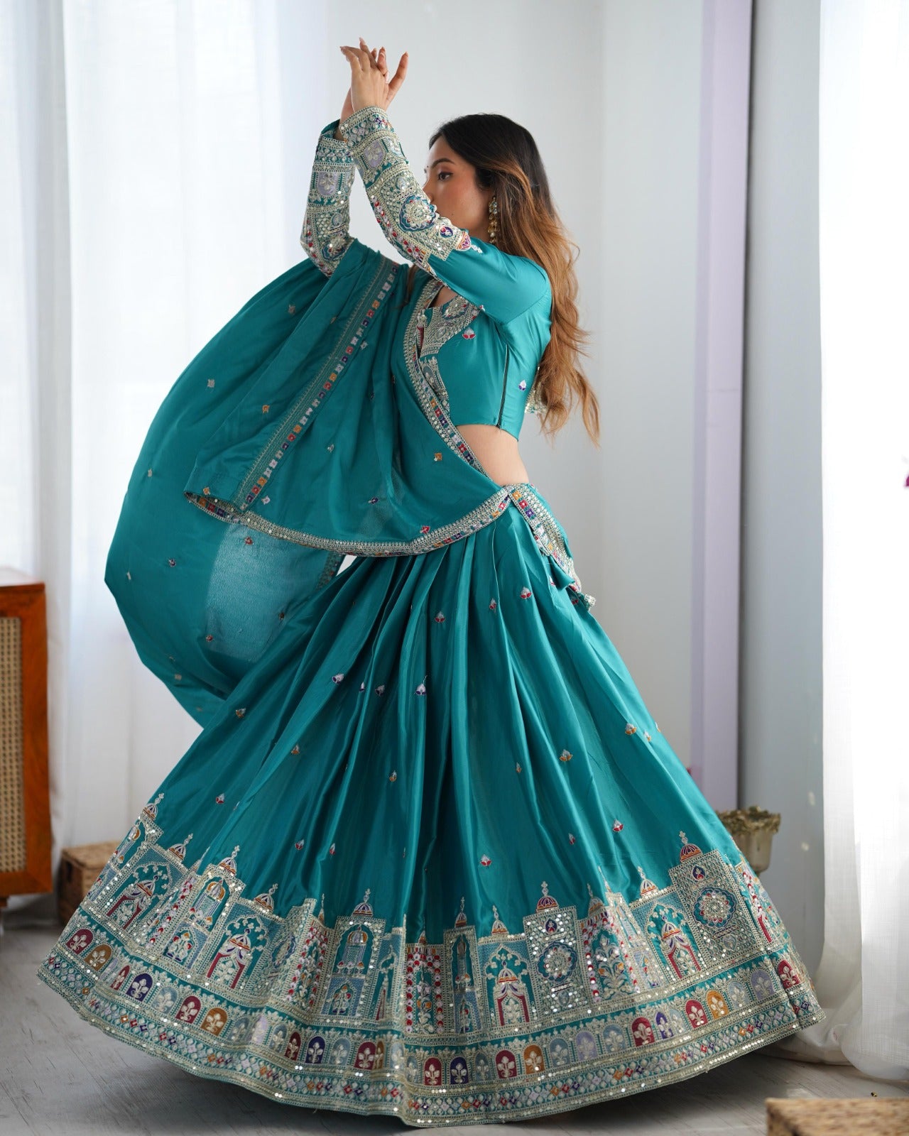 Wedding Special Coding Dori With Thread & Sequence Work Lehenga Choli