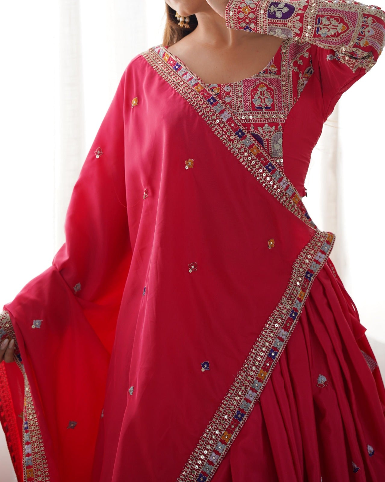 Wedding Special Coding Dori With Thread & Sequence Work Lehenga Choli