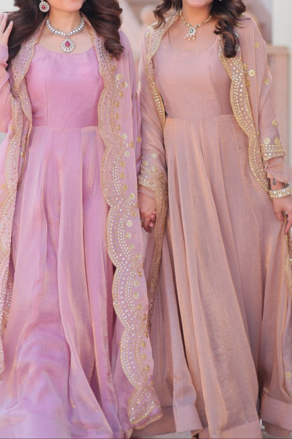 Premium Quality Fendy Chiffon Wedding Special Gown & Dupatta