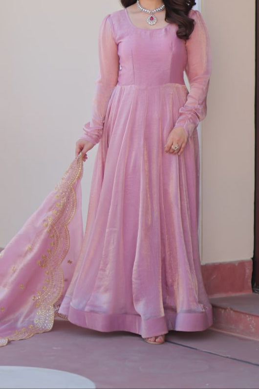 Premium Quality Fendy Chiffon Wedding Special Gown & Dupatta