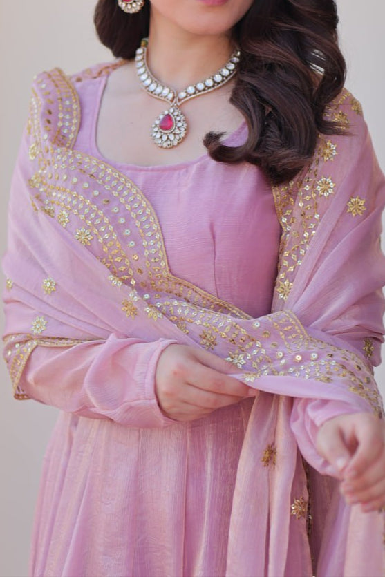 Premium Quality Fendy Chiffon Wedding Special Gown & Dupatta