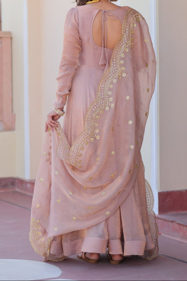 Premium Quality Fendy Chiffon Wedding Special Gown & Dupatta