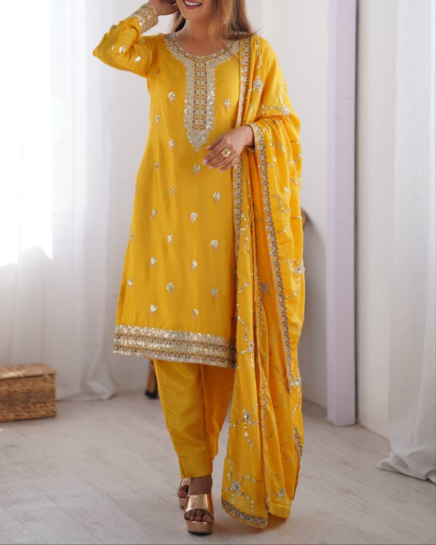 Thread & Sequence Work Suit Set