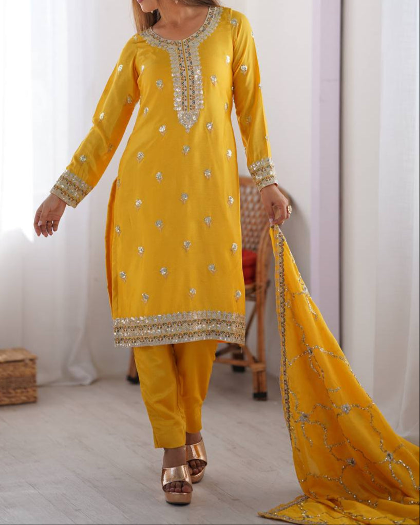 Thread & Sequence Work Suit Set