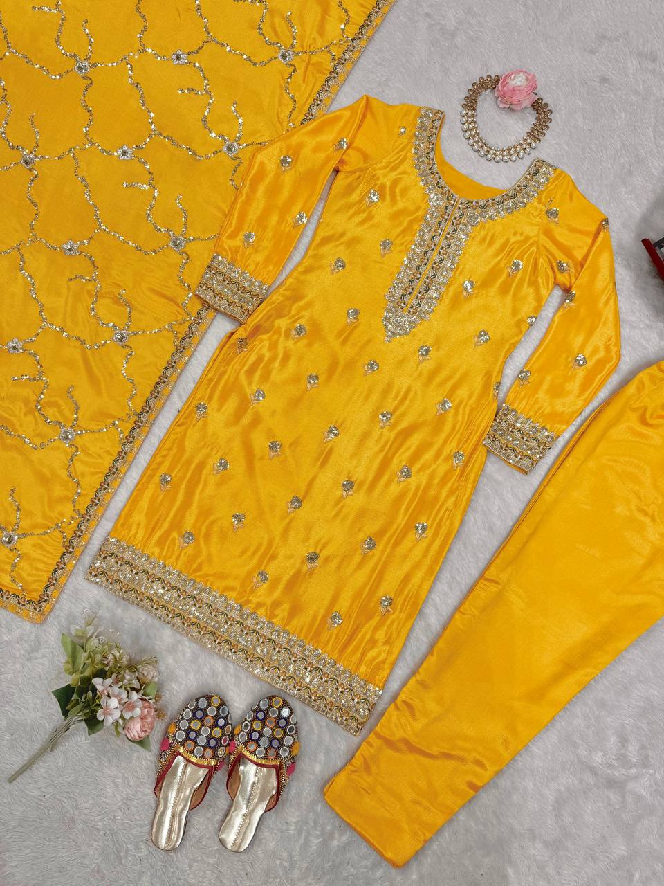 Thread & Sequence Work Suit Set