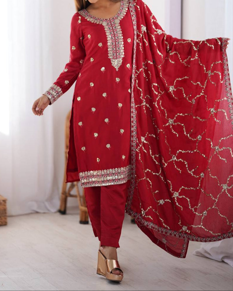 Thread & Sequence Work Suit Set