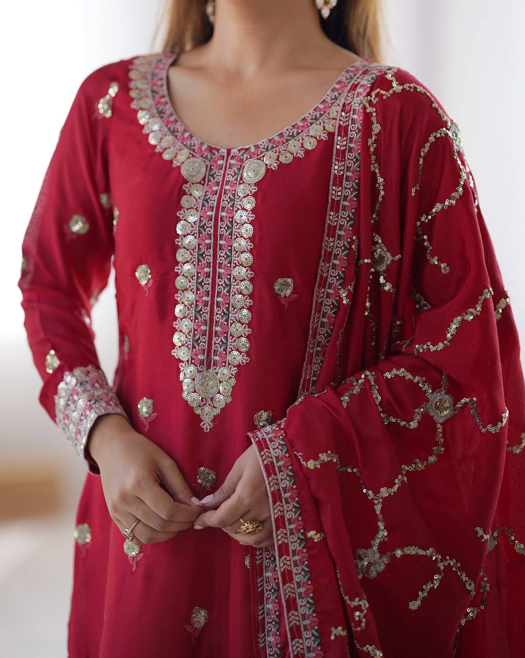 Thread & Sequence Work Suit Set
