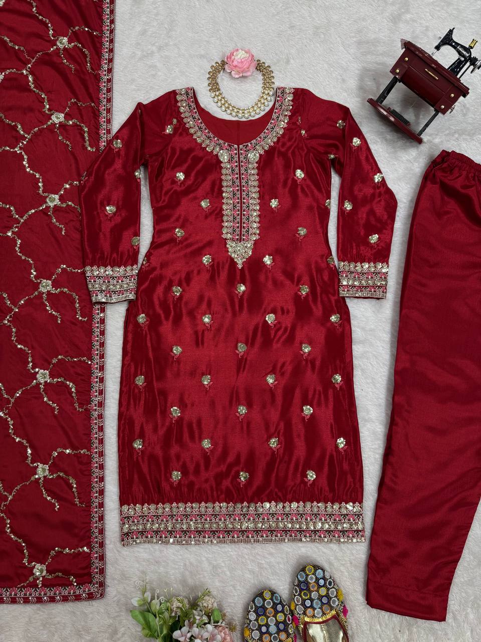 Thread & Sequence Work Suit Set