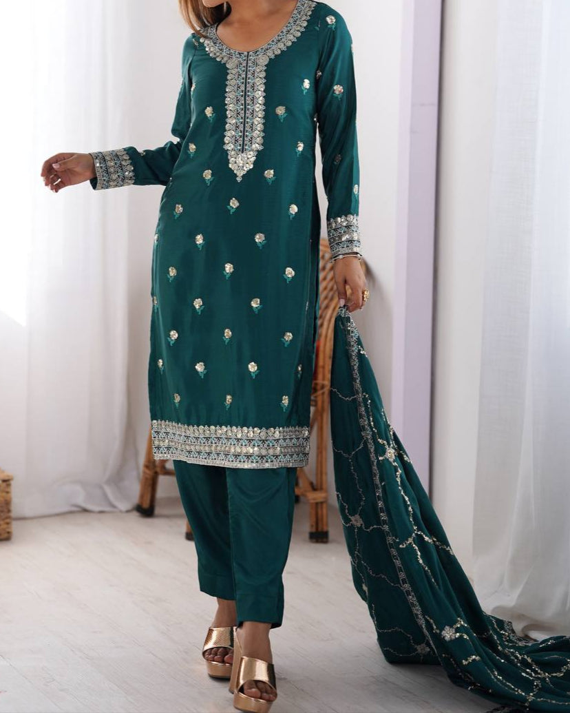 Thread & Sequence Work Suit Set