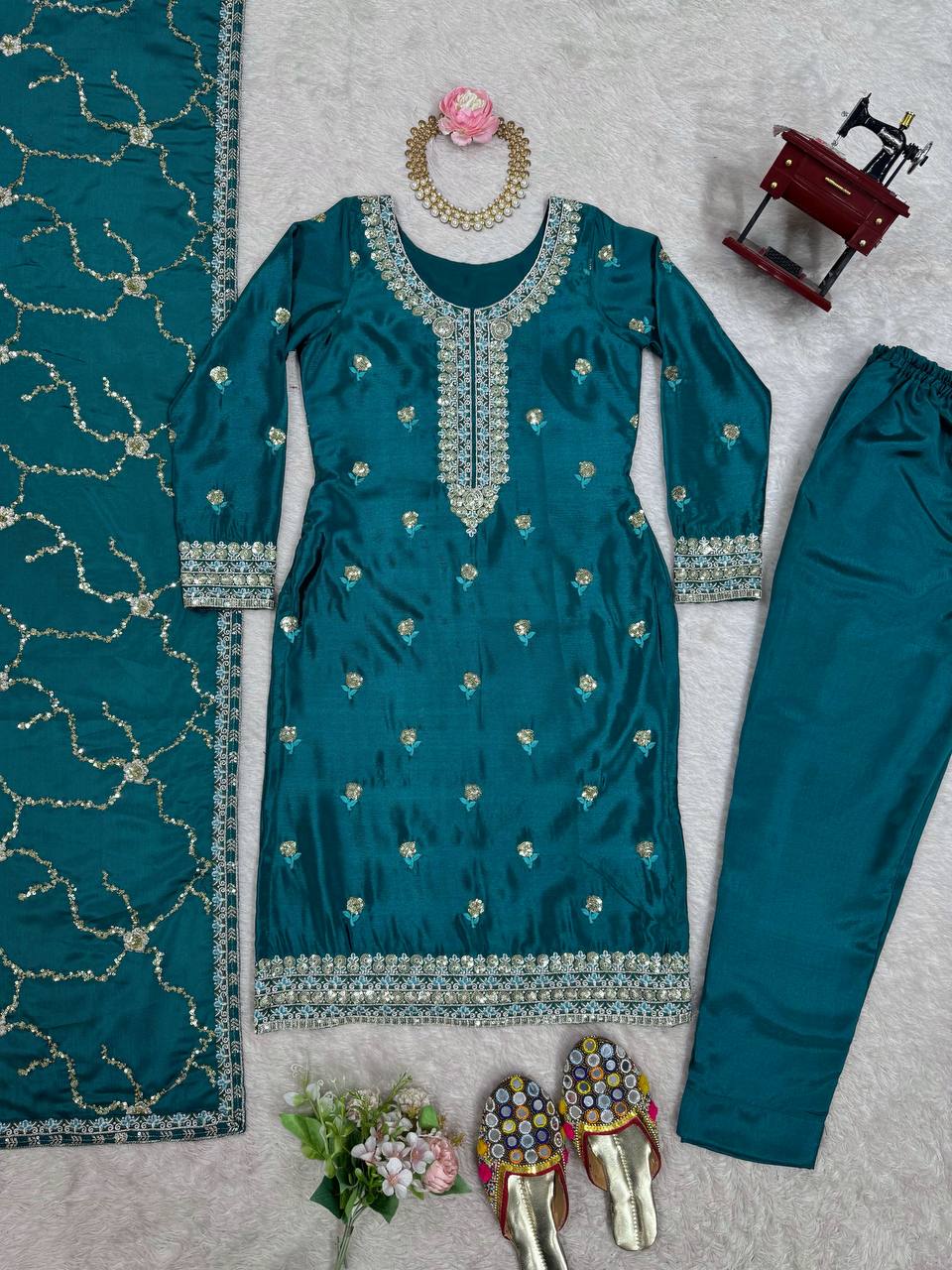 Thread & Sequence Work Suit Set