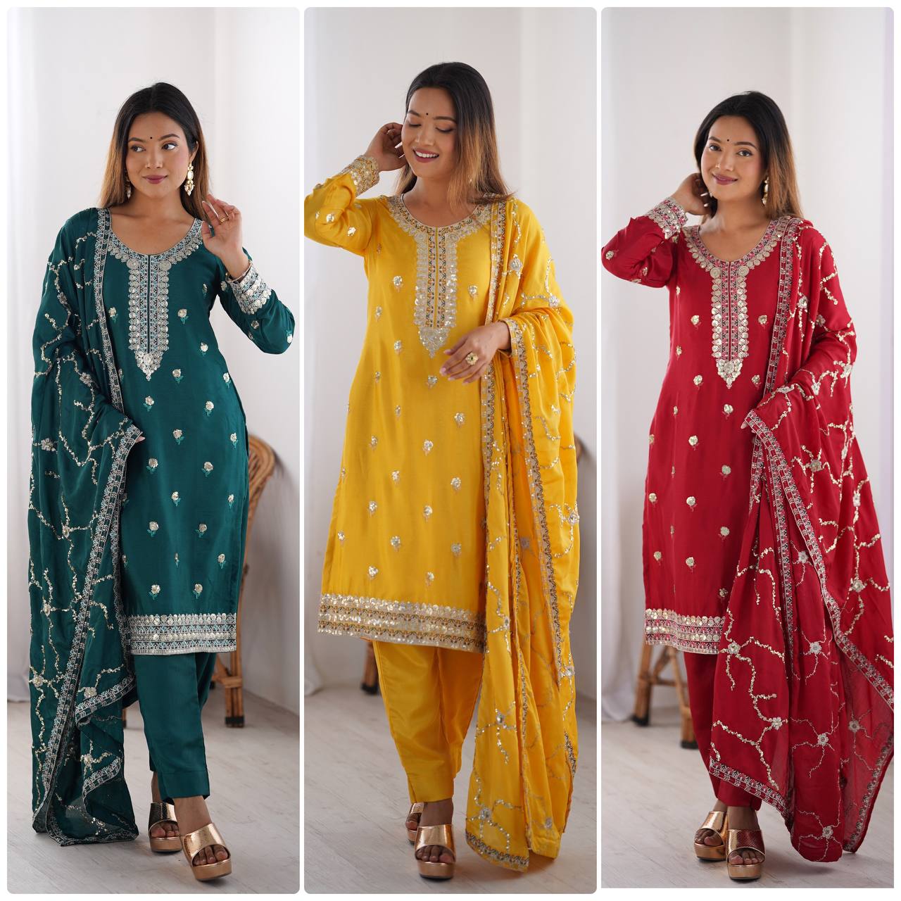 Thread & Sequence Work Suit Set