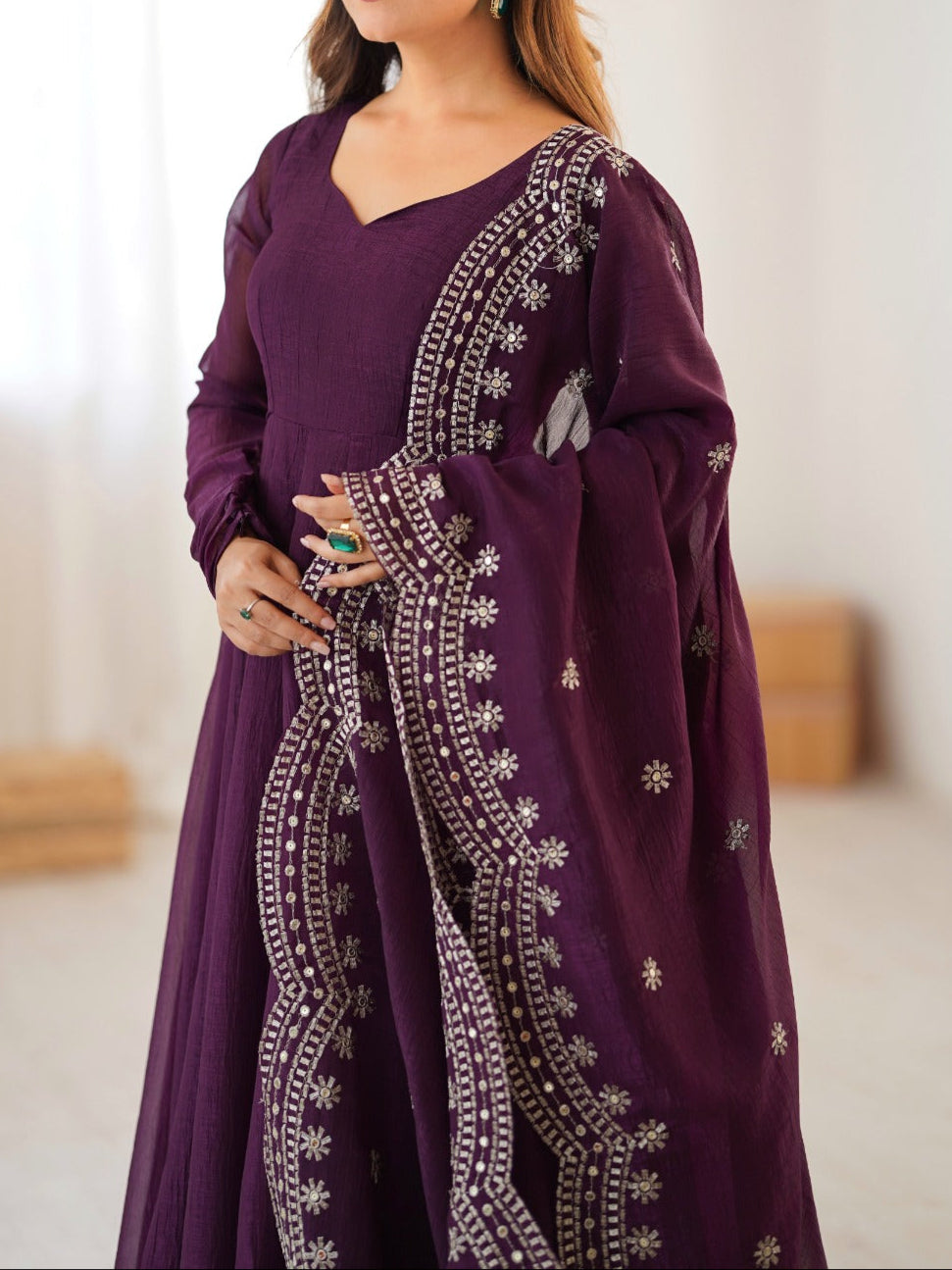 Premium Quality Fandy Sequence Work Suit Set