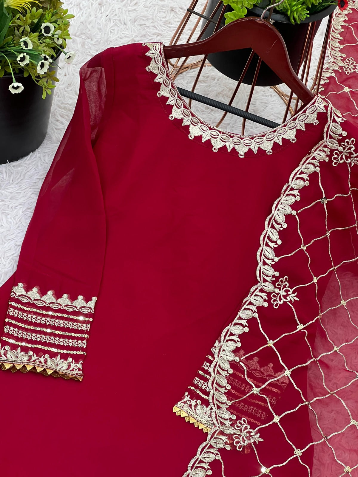 Eid Special Heavy Embroidery Work Suit Set