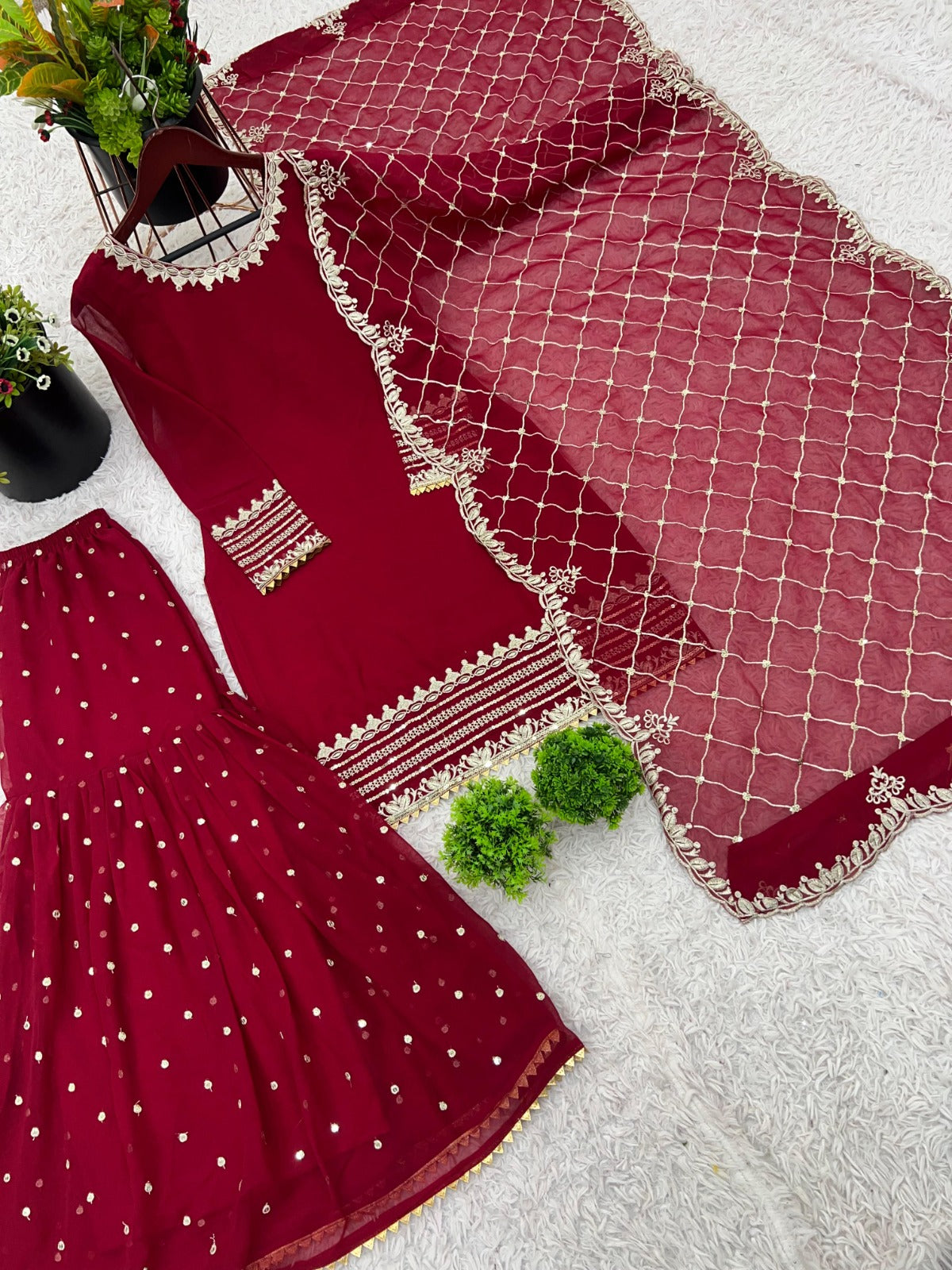 Eid Special Heavy Embroidery Work Suit Set
