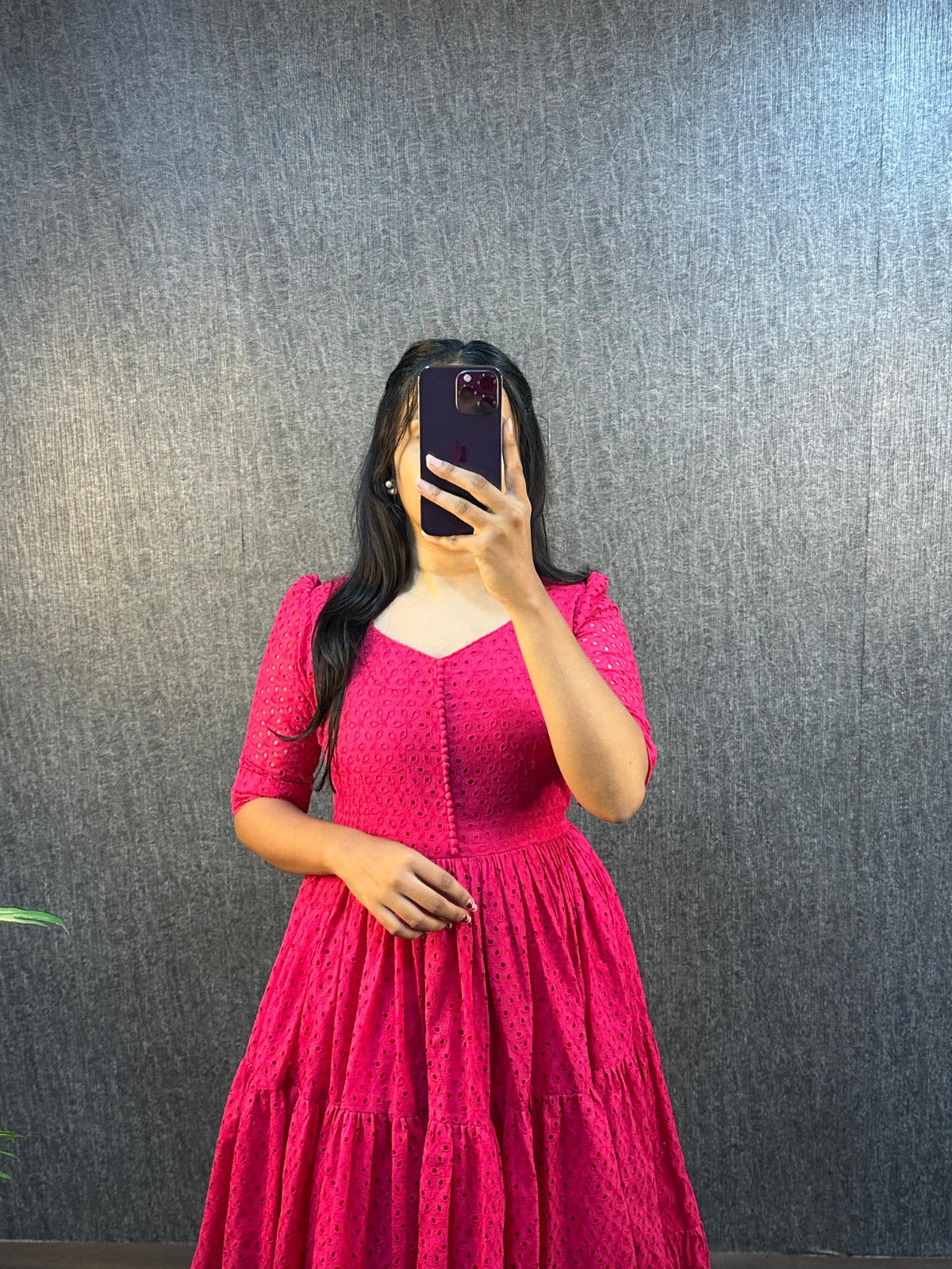 Summer Special Hakoba Cotton With 3 Midi Lair With One Side Pocket