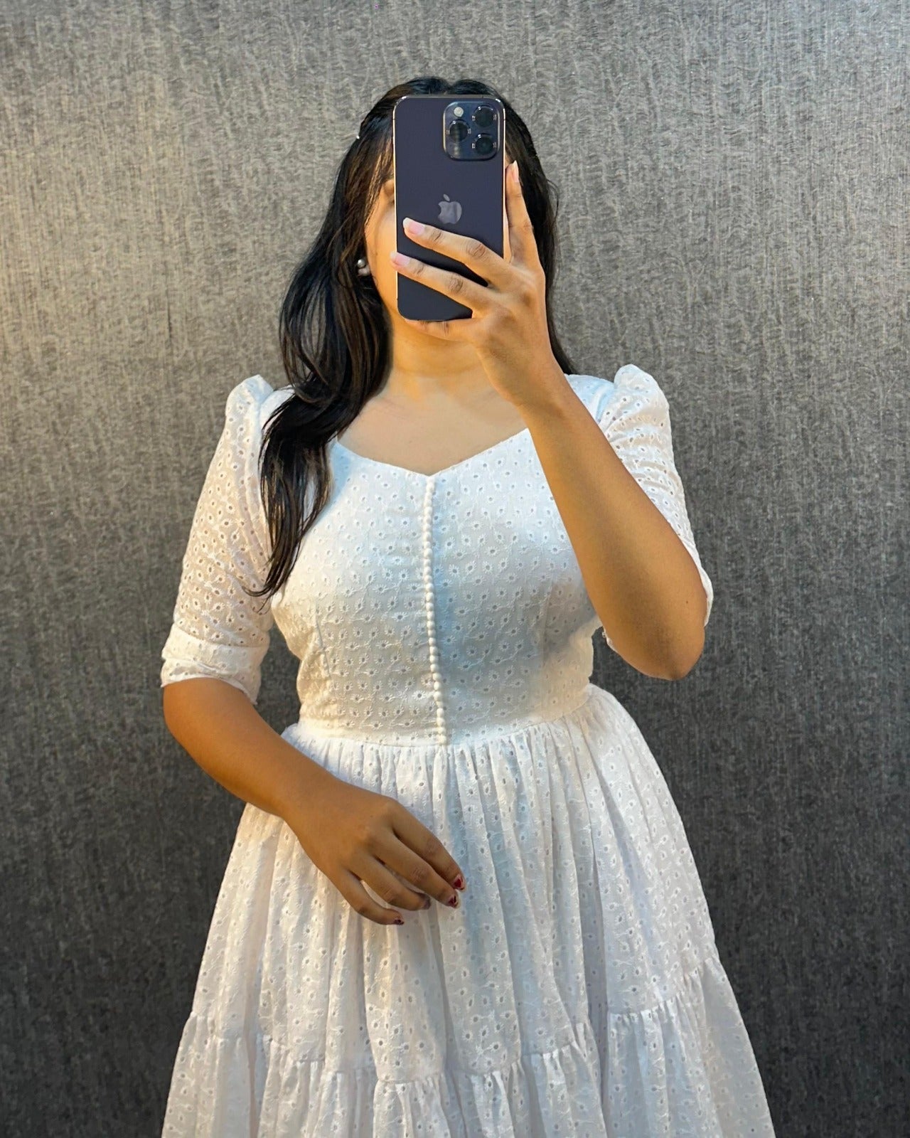 Summer Special Hakoba Cotton With 3 Midi Lair With One Side Pocket