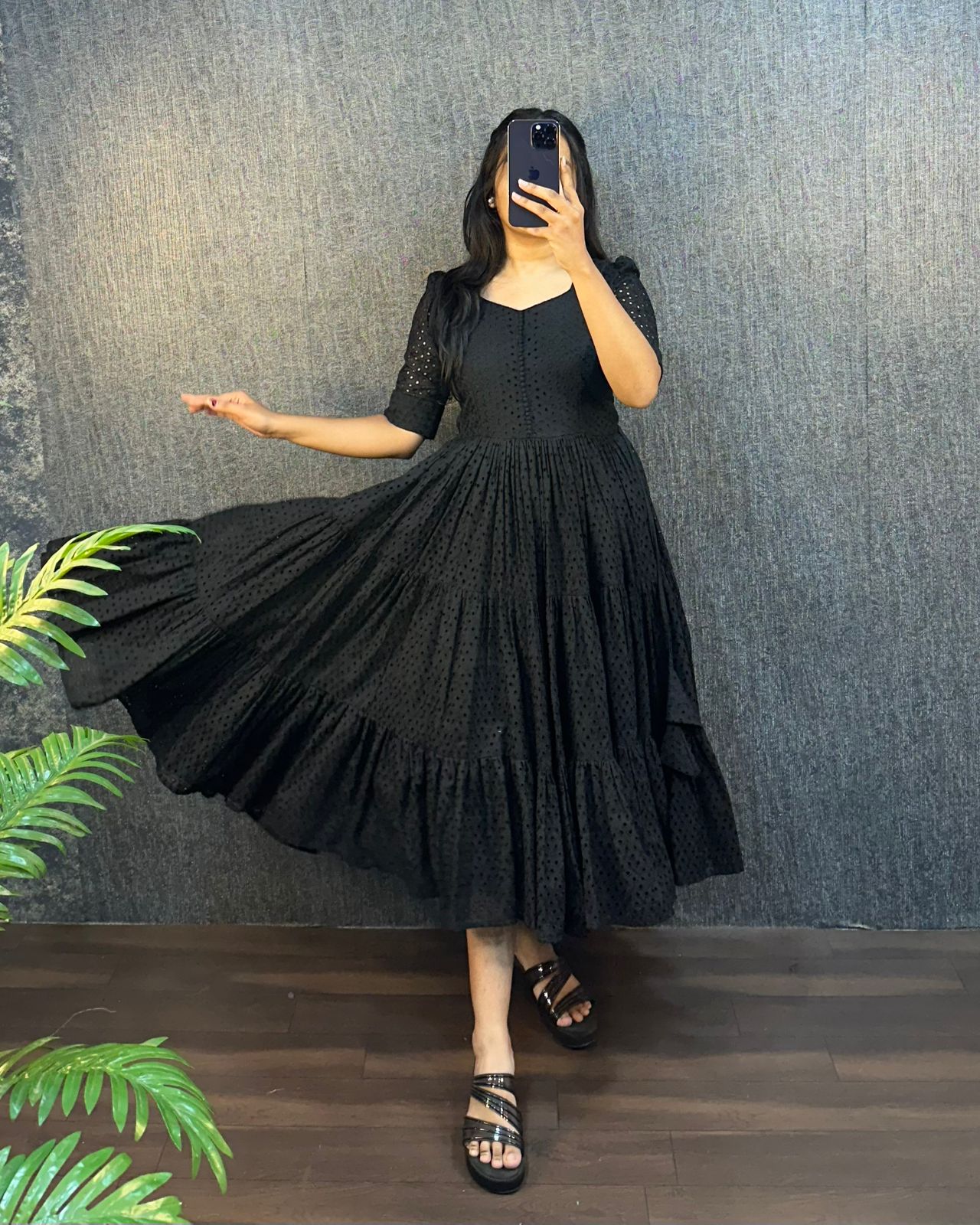 Summer Special Hakoba Cotton With 3 Midi Lair With One Side Pocket