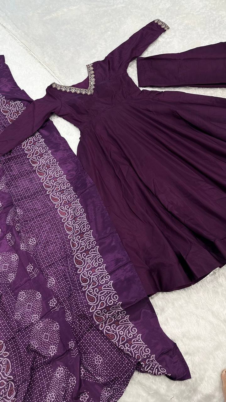 Wedding Special Dori & Sequence Work Anarkali Suit Set