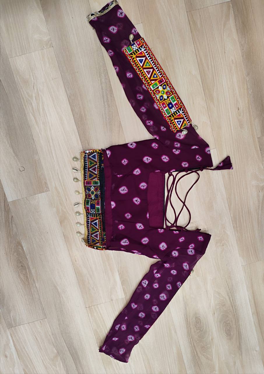 Navratri Lehenga Choli Kali Style
