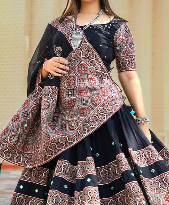 Navratri Season Exclusive Printed Full Stitched Lehenga Choli