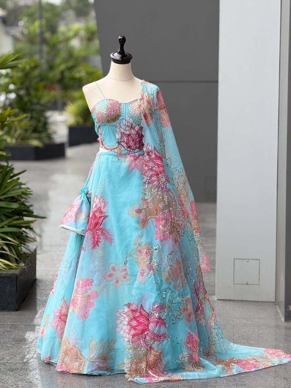 Party Wear Digital printed Lehenga Choli & Dupatta