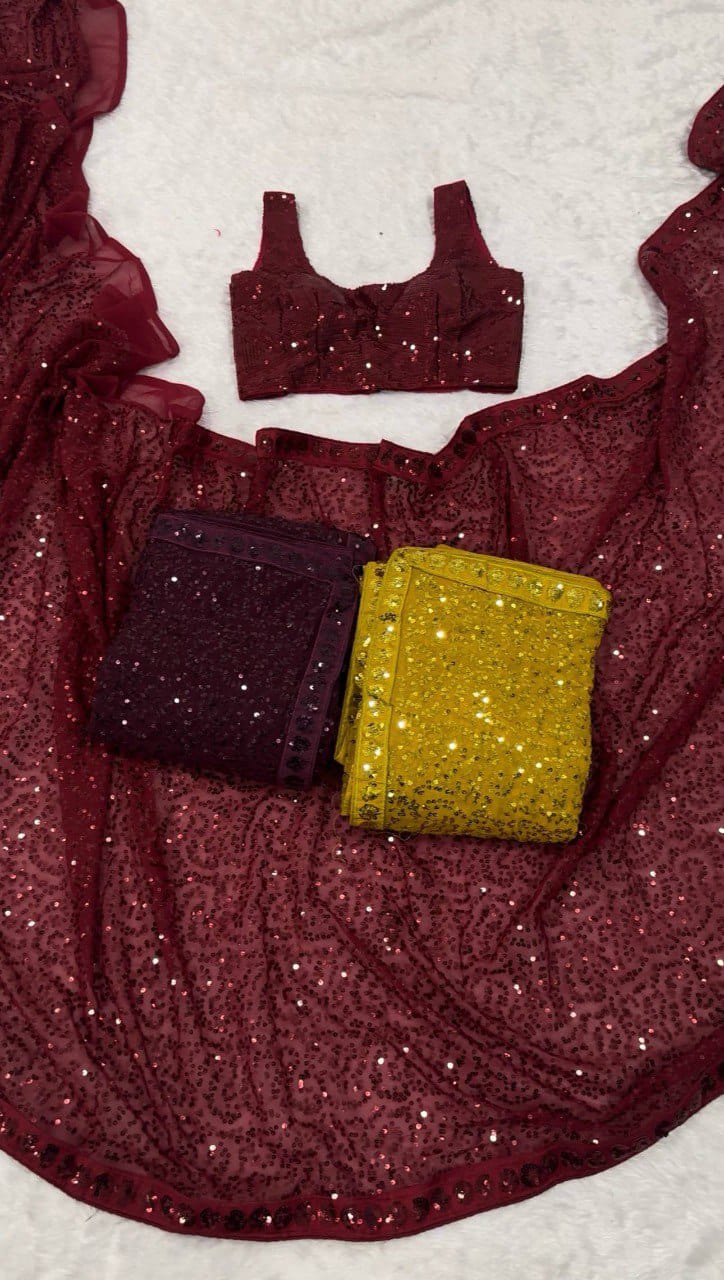 lunching New Designer Party Wear Look work Saree & Blouse