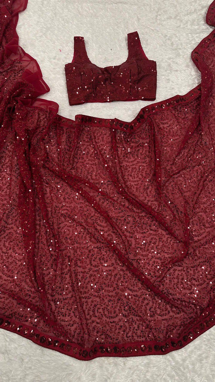 lunching New Designer Party Wear Look work Saree & Blouse