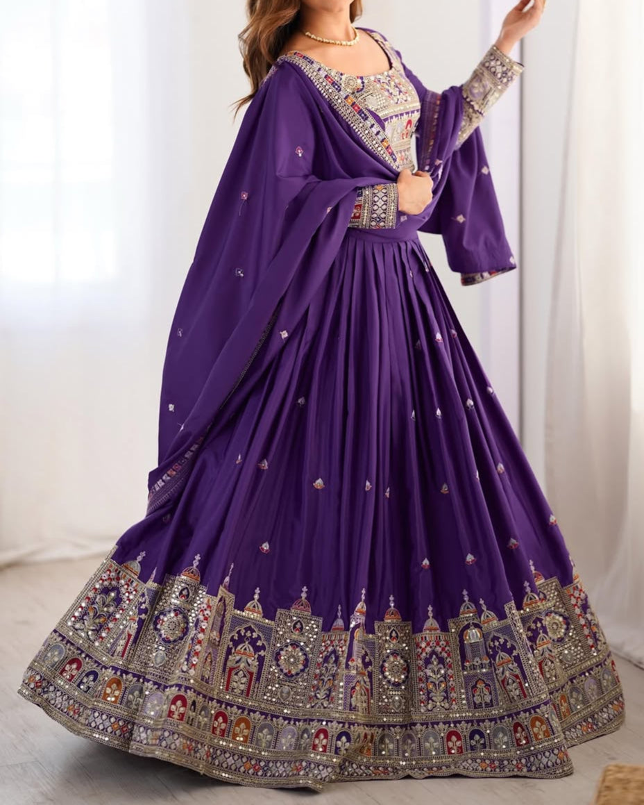 Wedding Special Coding Dori With Thread & Sequence Work Lehenga Choli