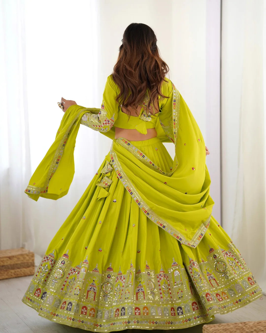 Wedding Special Coding Dori With Thread & Sequence Work Lehenga Choli
