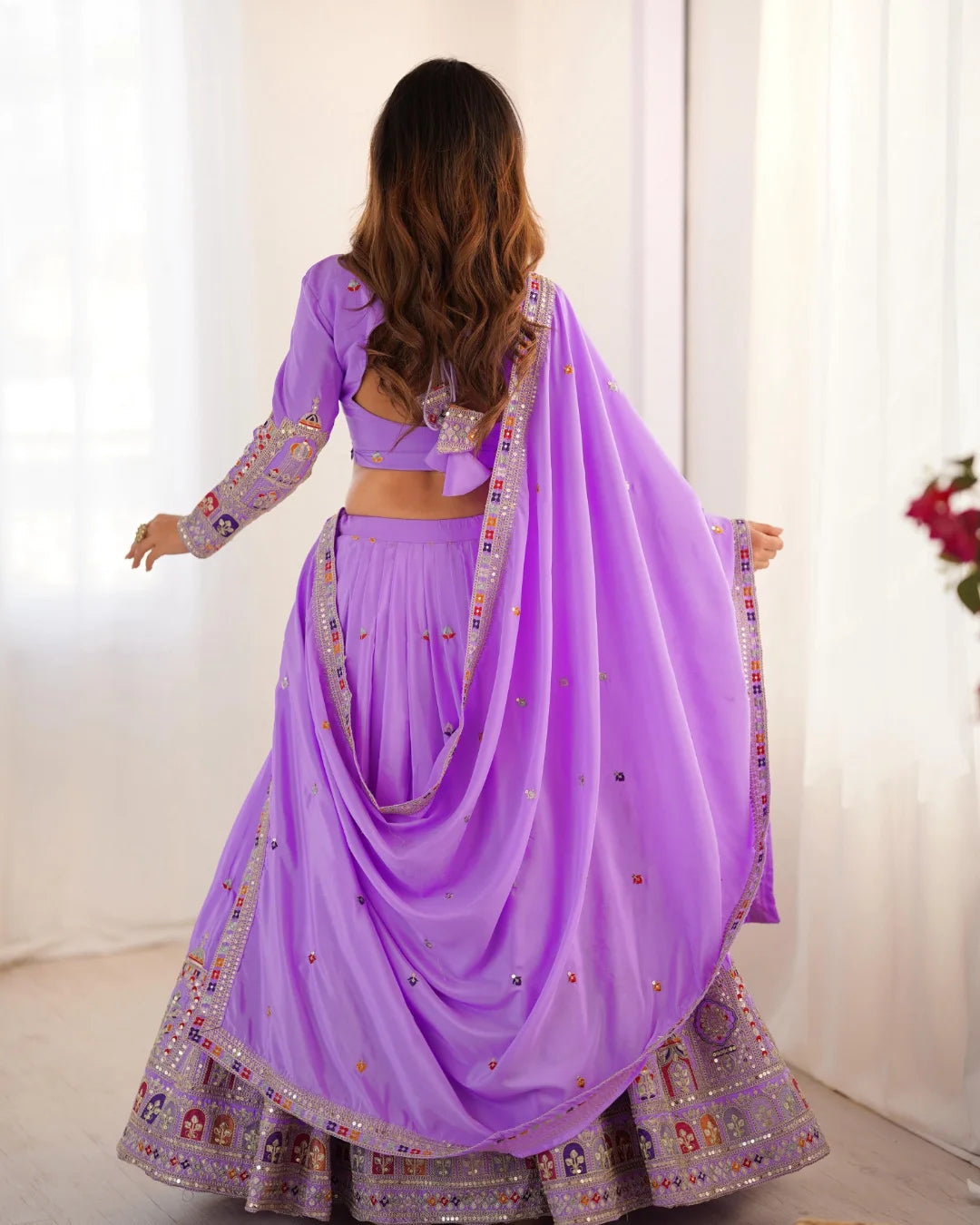 Wedding Special Coding Dori With Thread & Sequence Work Lehenga Choli