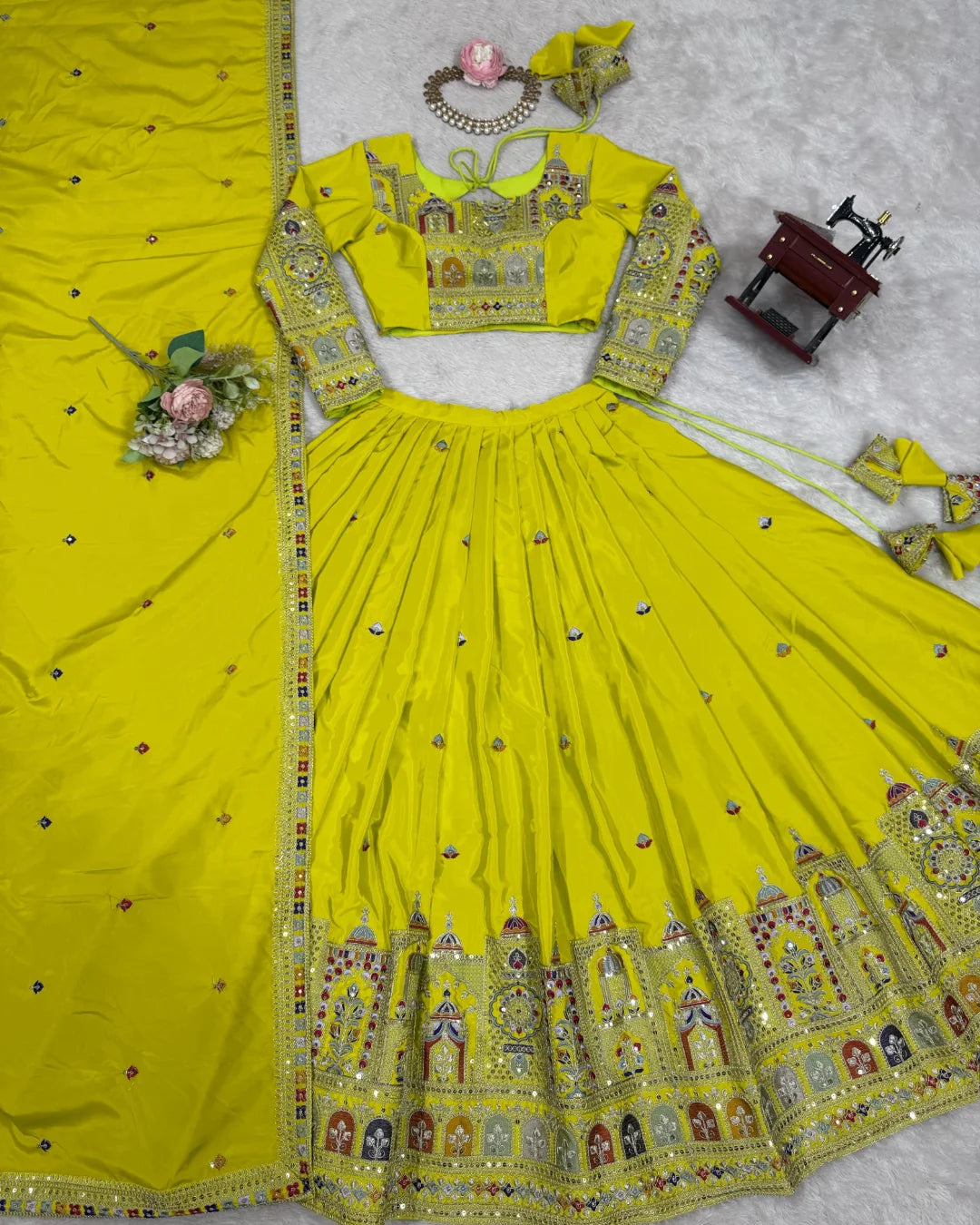 Wedding Special Coding Dori With Thread & Sequence Work Lehenga Choli