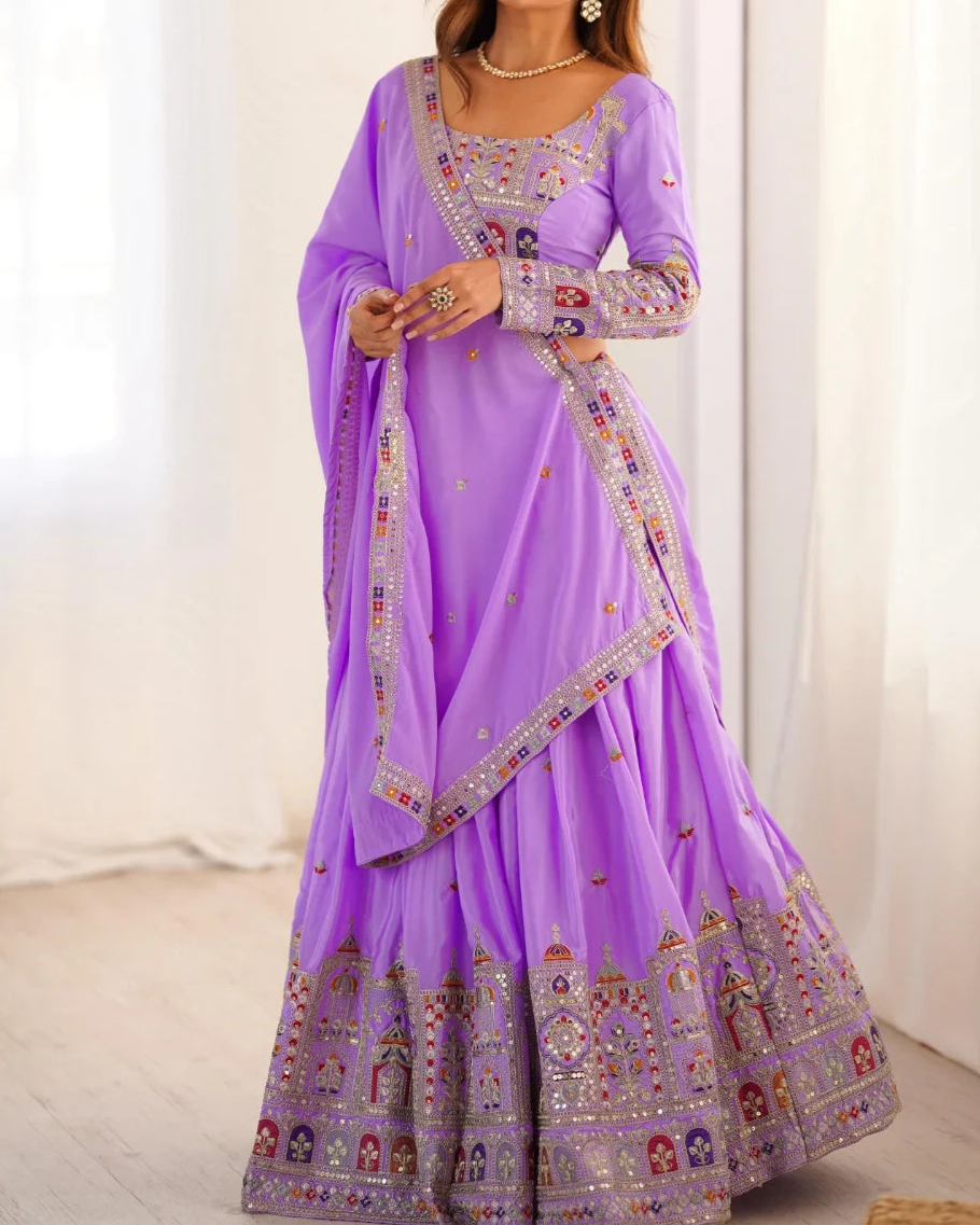 Wedding Special Coding Dori With Thread & Sequence Work Lehenga Choli