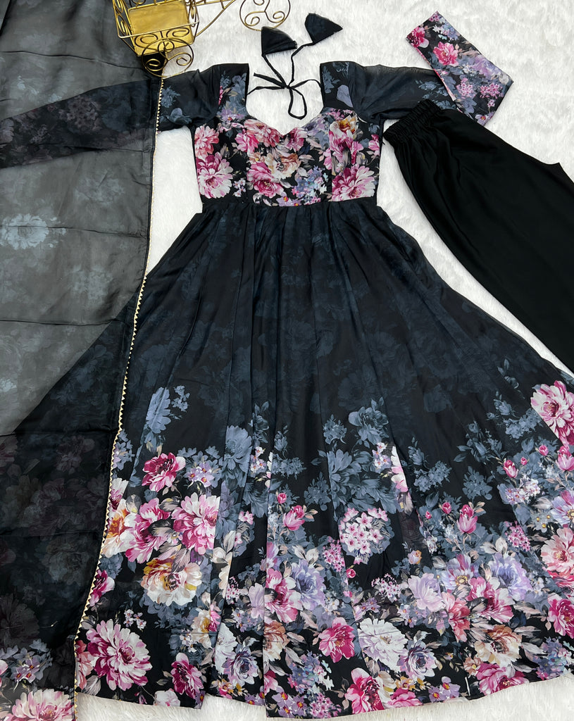 Pure Soft Georgette Anarkali Suit Set