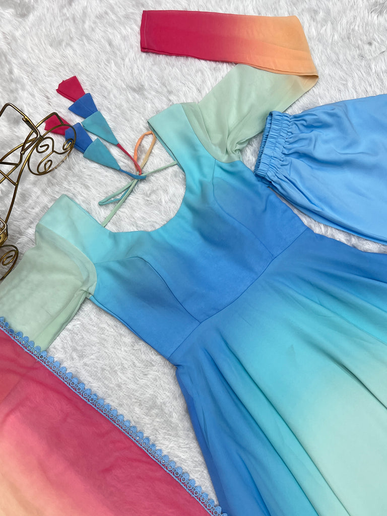 Most Trendy Padding Fabric Fully Flair Anarkali Set
