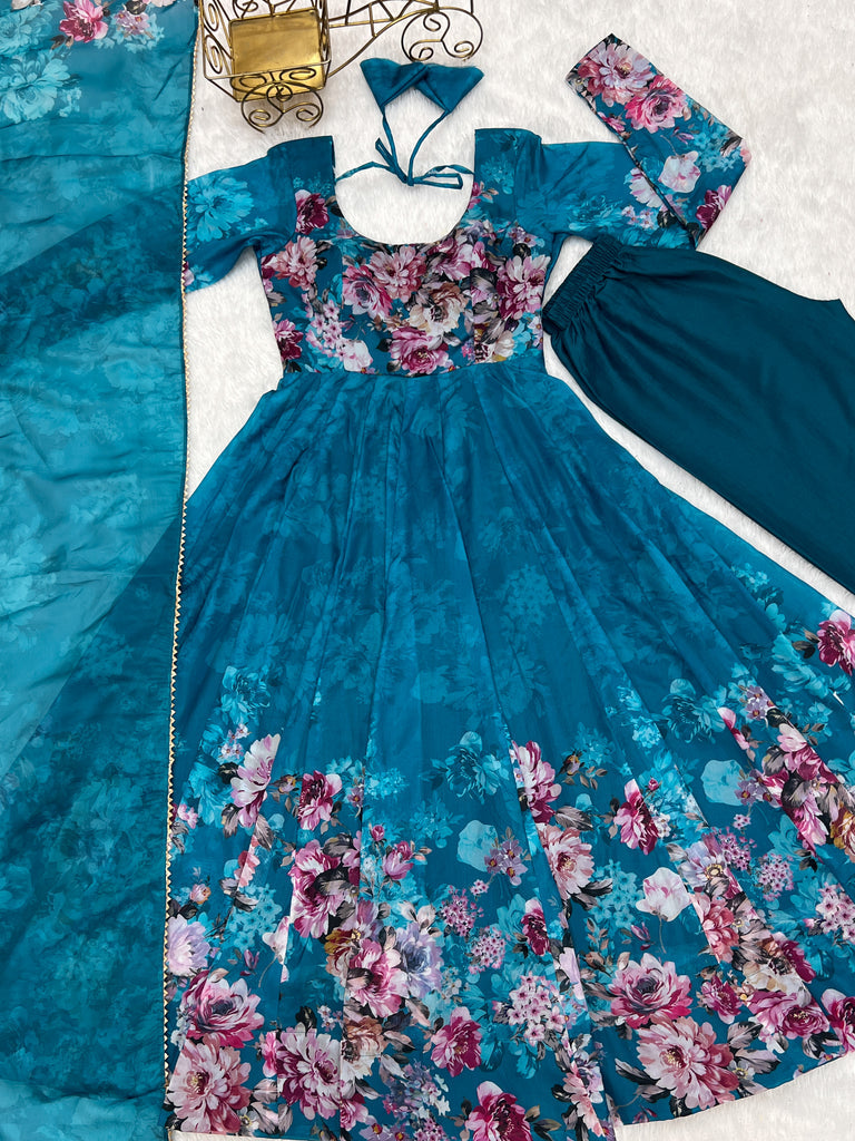 Pure Soft Georgette Anarkali Suit Set