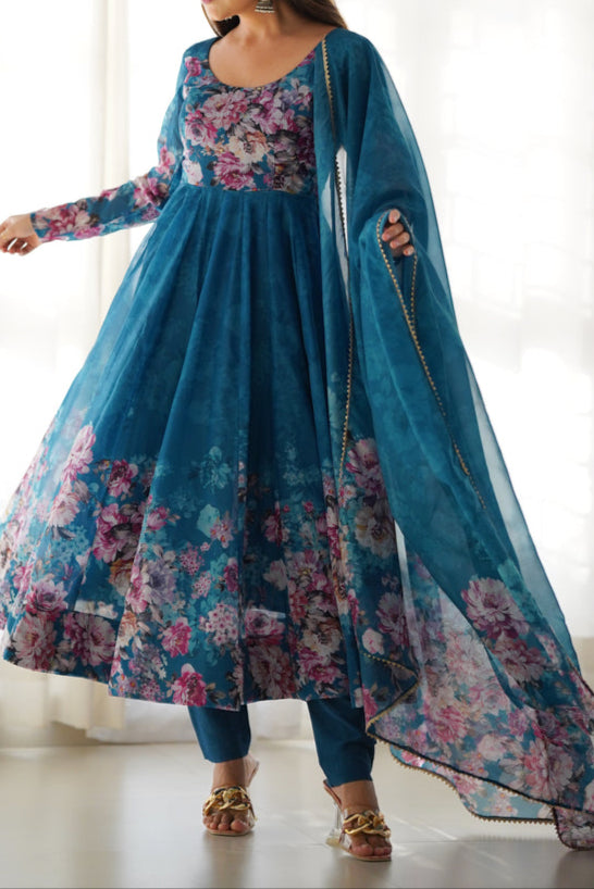 Pure Soft Georgette Anarkali Suit Set