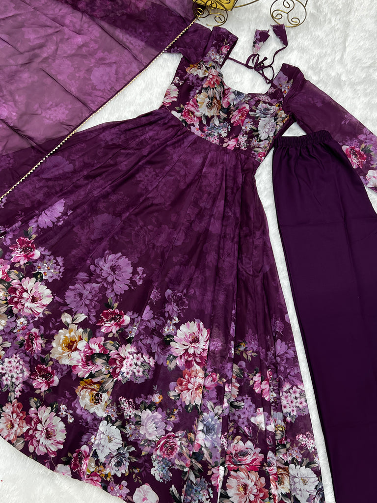 Pure Soft Georgette Anarkali Suit Set
