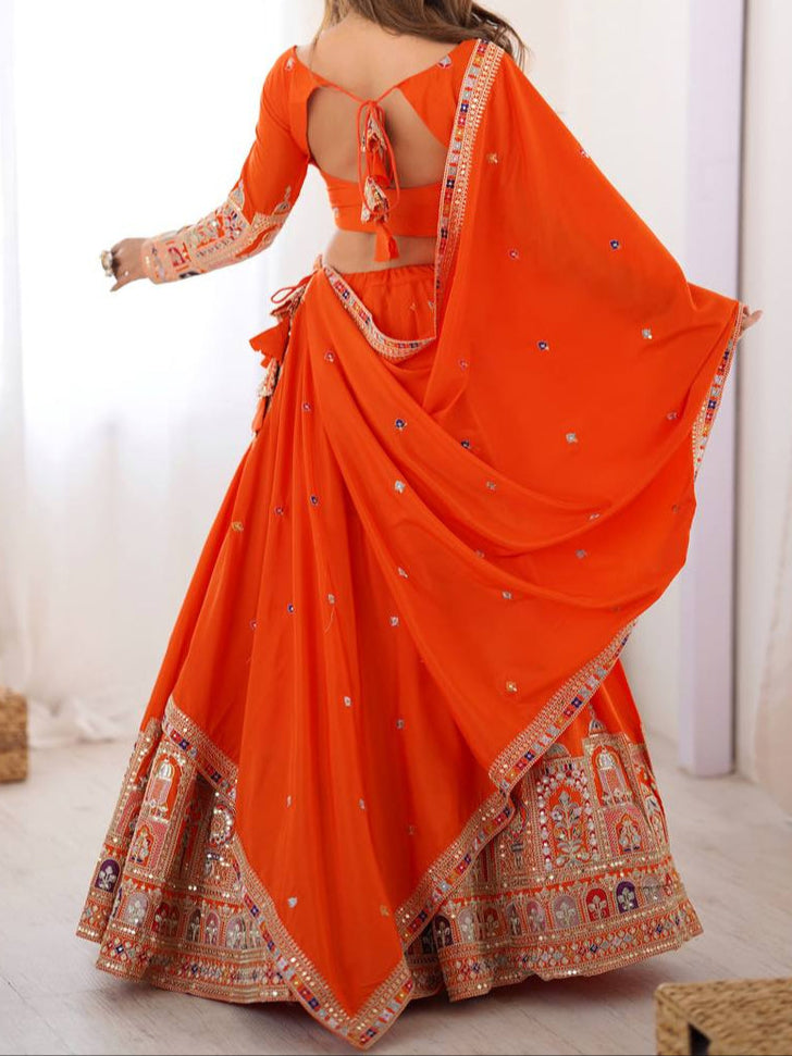 Wedding Special Coding Dori With Thread & Sequence Work Lehenga Choli