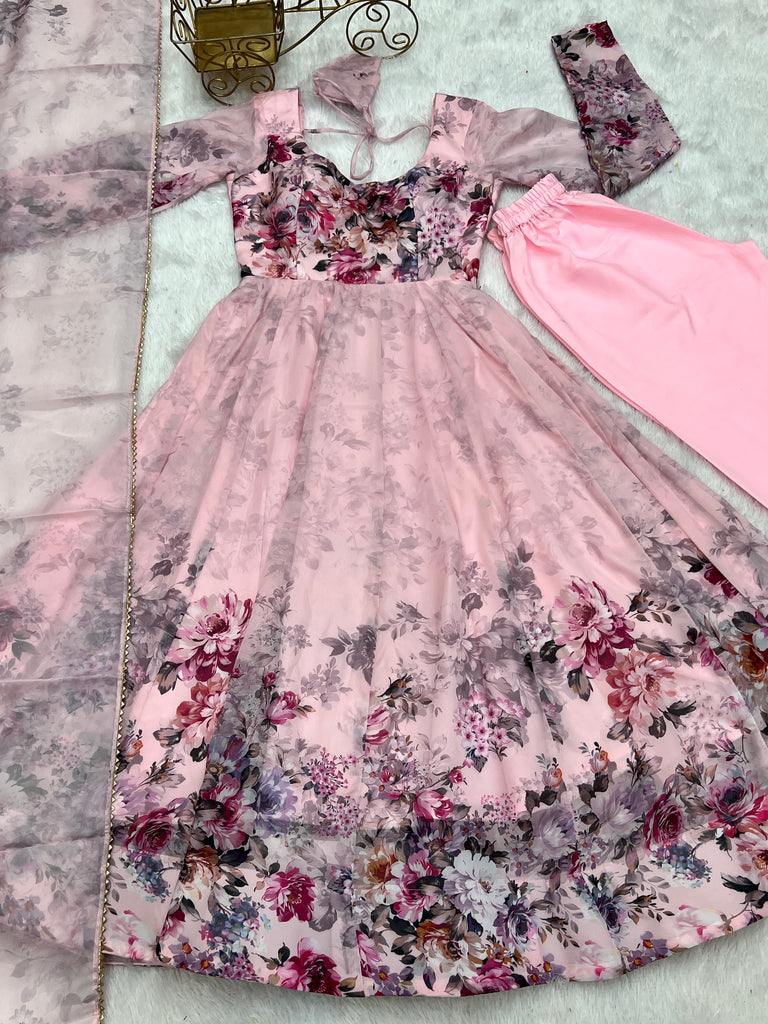 Pure Soft Georgette Anarkali Suit Set